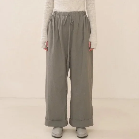NWT Lauren Manoogian Duvet Pants Wide Leg Trousers Lead size 1 - Picture 3 of 11
